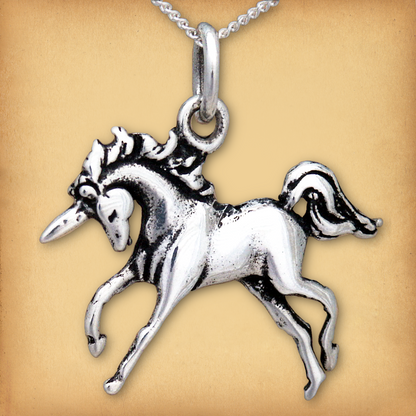 Silver Unicorn Pendant