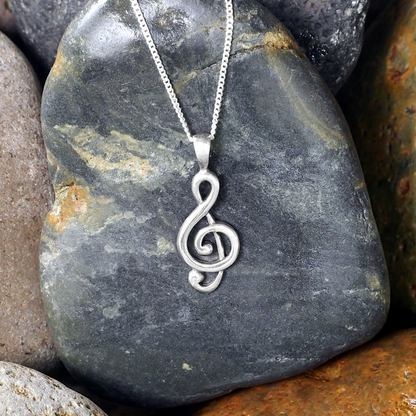 Silver Music Pendant