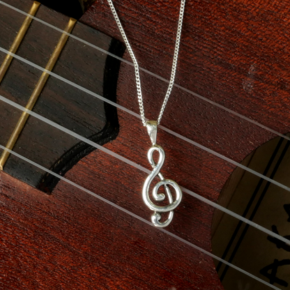 Silver Music Pendant