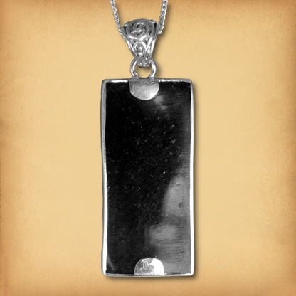 Silver Dryad Pendant w/ Lava Stone