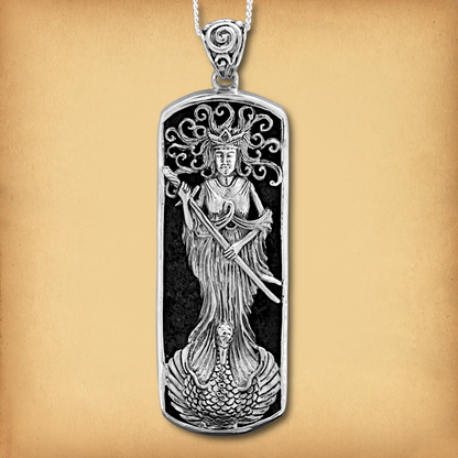 Silver Lady of the Lake Pendant