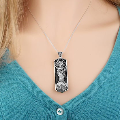 Silver Lady of the Lake Pendant