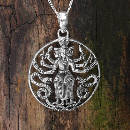 Silver Hecate Pendant