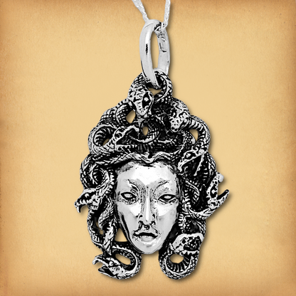 Silver Medusa Pendant