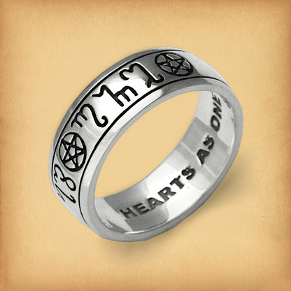 Silver Pagan Handfasting Ring