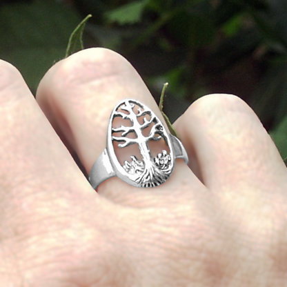 Silver Tree of Life Ring