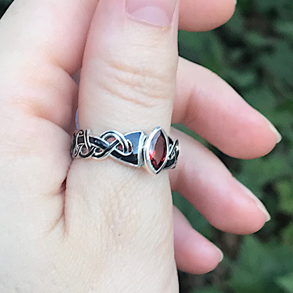 Silver Celtic Fire Ring