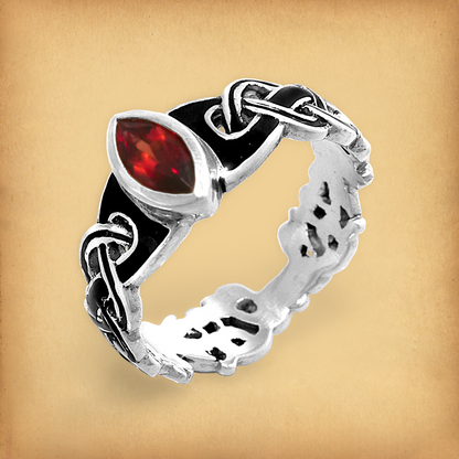 Silver Celtic Fire Ring