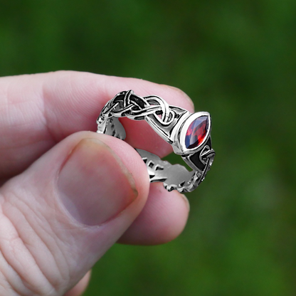 Silver Celtic Fire Ring