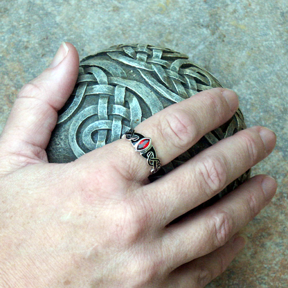 Silver Celtic Fire Ring