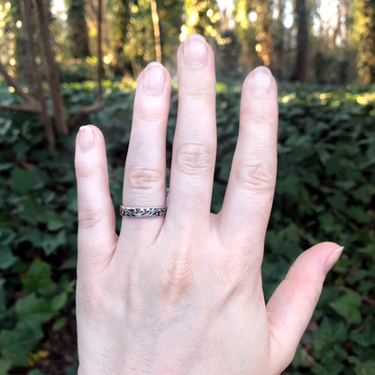 Silver Vine Ring