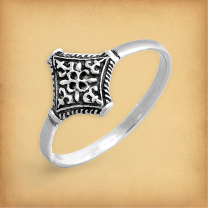 Silver Pirate's Treasure Ring