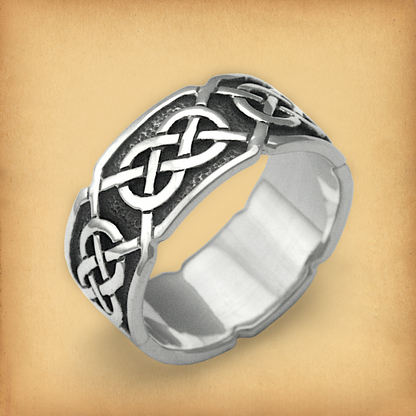 Silver "Síorghrá" Celtic Ring