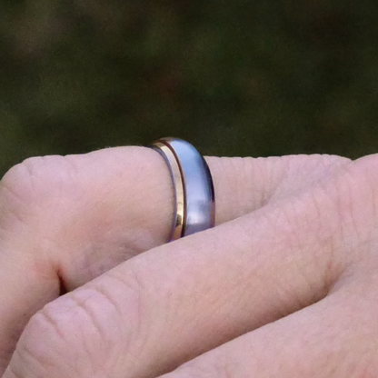 Two-Tone Stainless Steel Spinner Ring