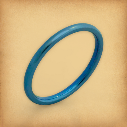 Narrow Blue Ring