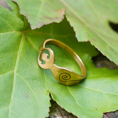 Gold-tone Goddess Ring