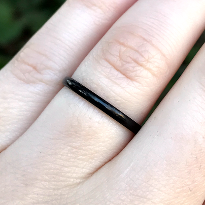 Basic Black Narrow Ring