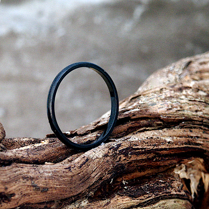 Basic Black Narrow Ring