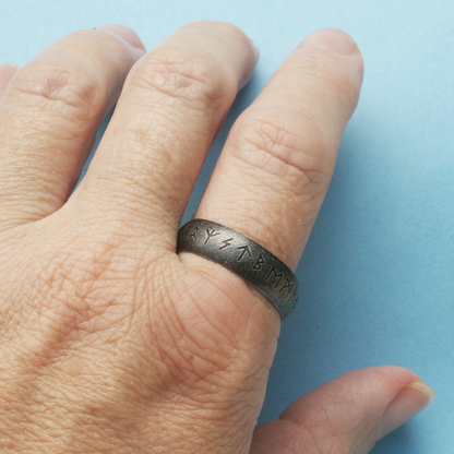 Stainless Steel Odin's Runes Ring