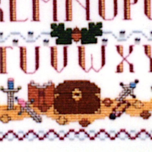 Sleeping Dragon Sampler Cross Stitch Pattern