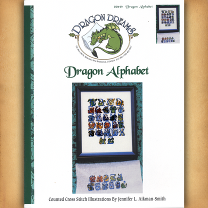 Dragon Alphabet Cross Stitch Pattern