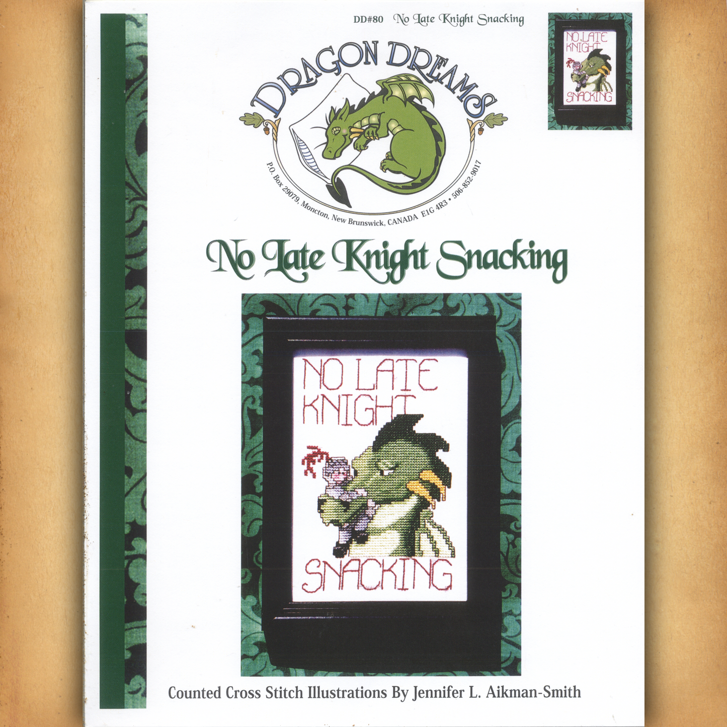 "No Late Knight Snacking" Cross Stitch Pattern