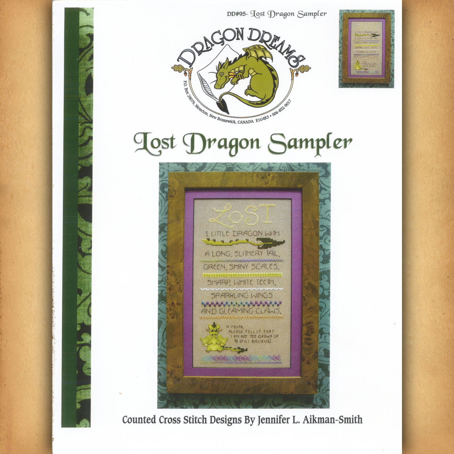 Lost Dragon Sampler Cross Stitch Pattern