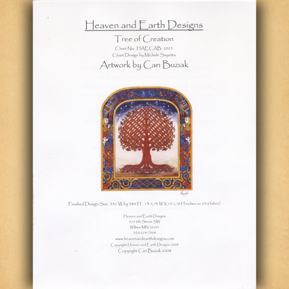 Tree of Creation Cross Stitch Pattern