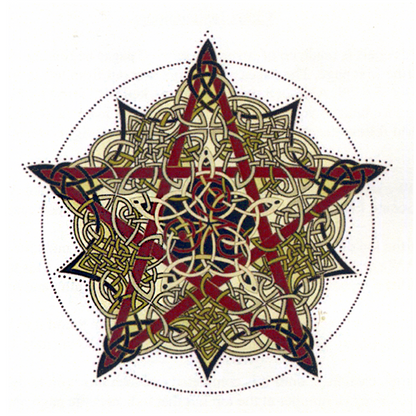 Pentacle Knot Cross Stitch Pattern