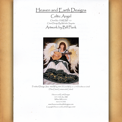 Celtic Angel Cross Stitch Pattern