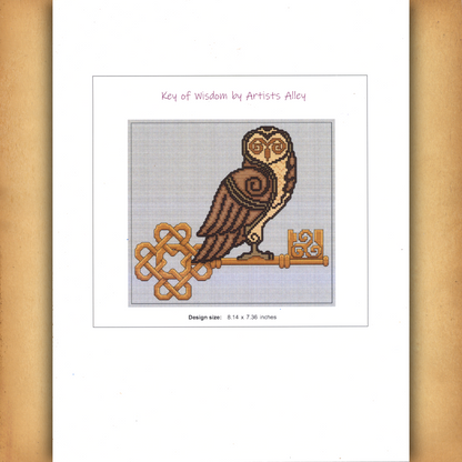 Key of Wisdom Cross Stitch Pattern