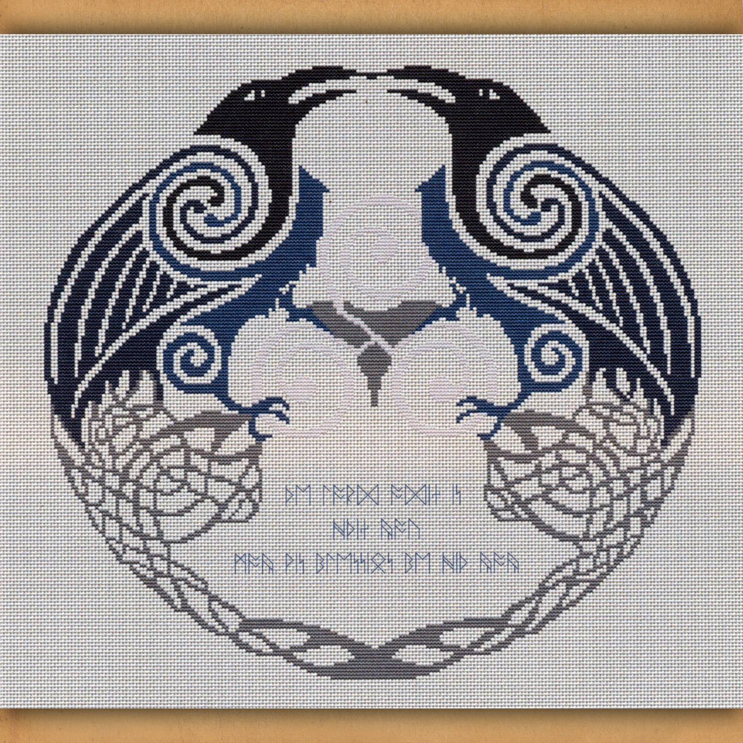 Odin's Ravens Cross Stitch Pattern