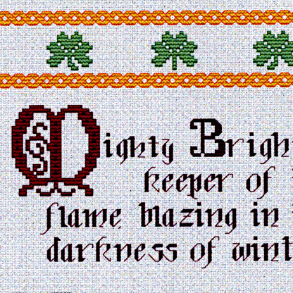 Brighid's Blessing Cross Stitch Pattern