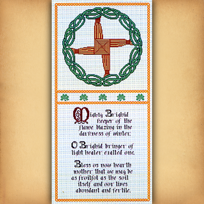 Brighid's Blessing Cross Stitch Pattern