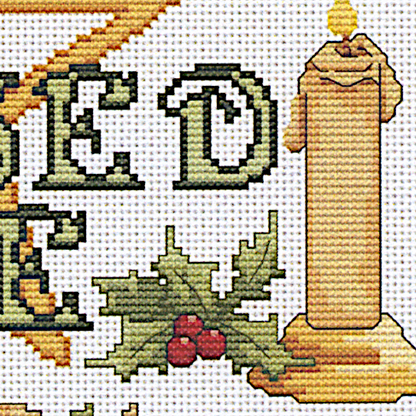 Blessed Yule Cross Stitch Pattern