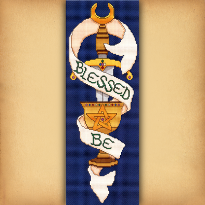 Blessed Be Banner Cross Stitch Pattern