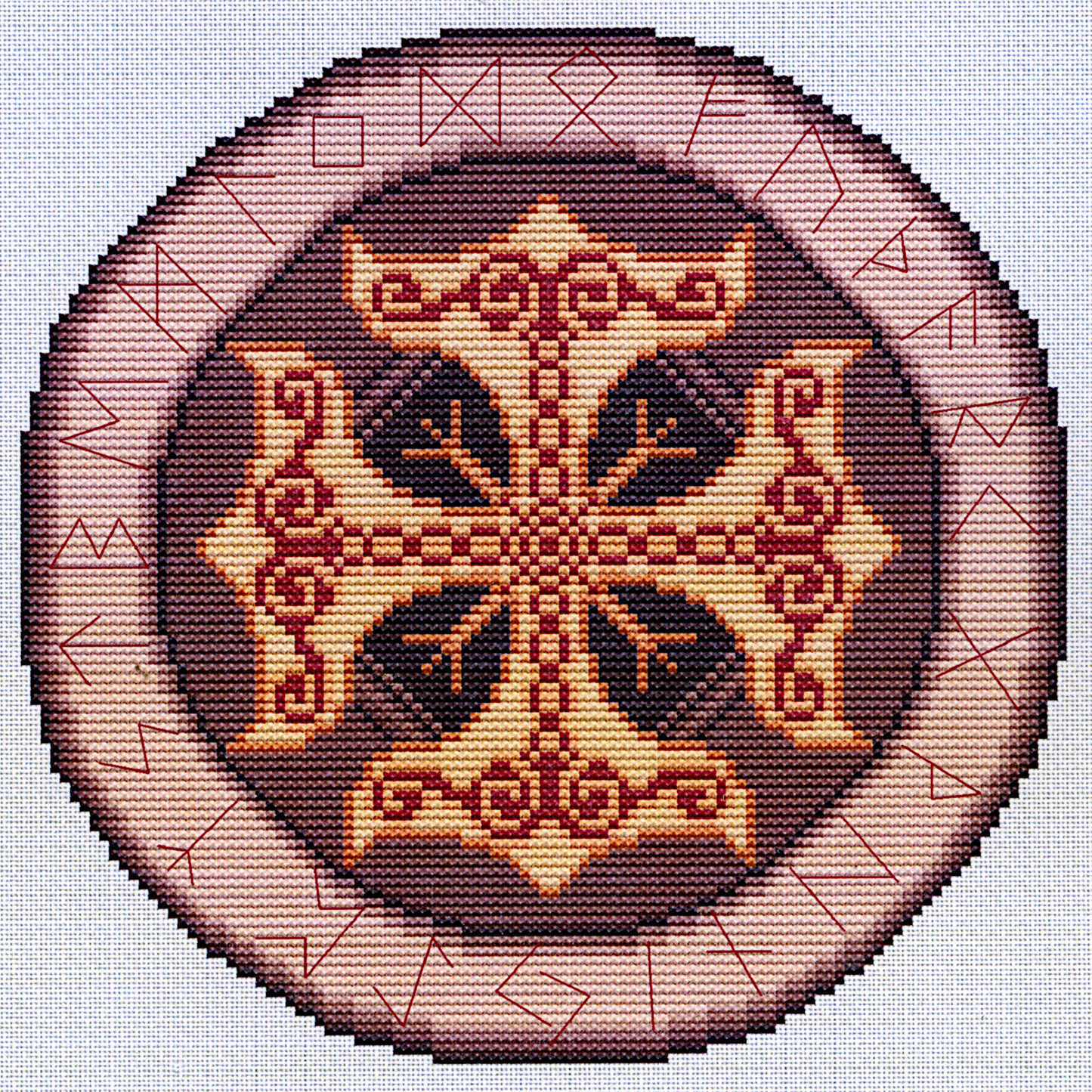 Thor's Shield Cross Stitch Pattern