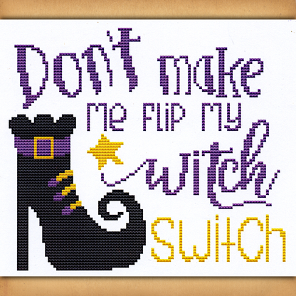 "Witch Switch" Cross Stitch Pattern