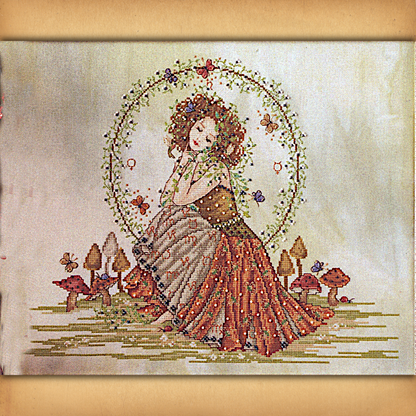 Earth Goddess Cross Stitch Pattern