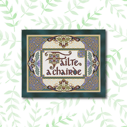 Fáilte a Chairde Cross Stitch Pattern