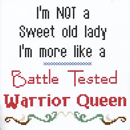 "Warrior Queen" Cross Stitch Pattern