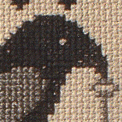 Olde Crow Cross Stitch Pattern