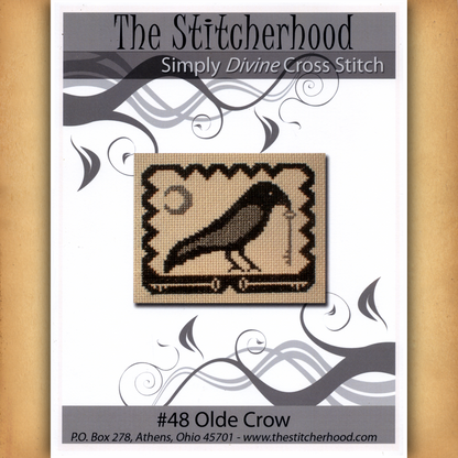 Olde Crow Cross Stitch Pattern