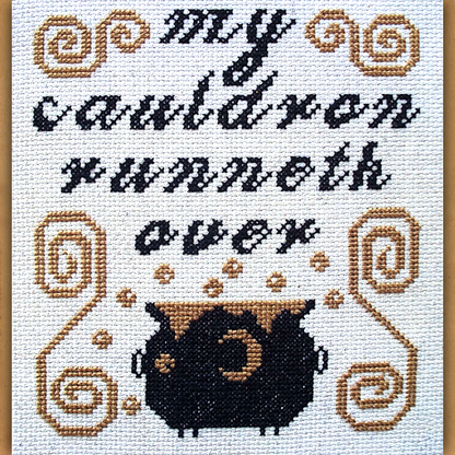 "My Cauldron" Cross Stitch Pattern