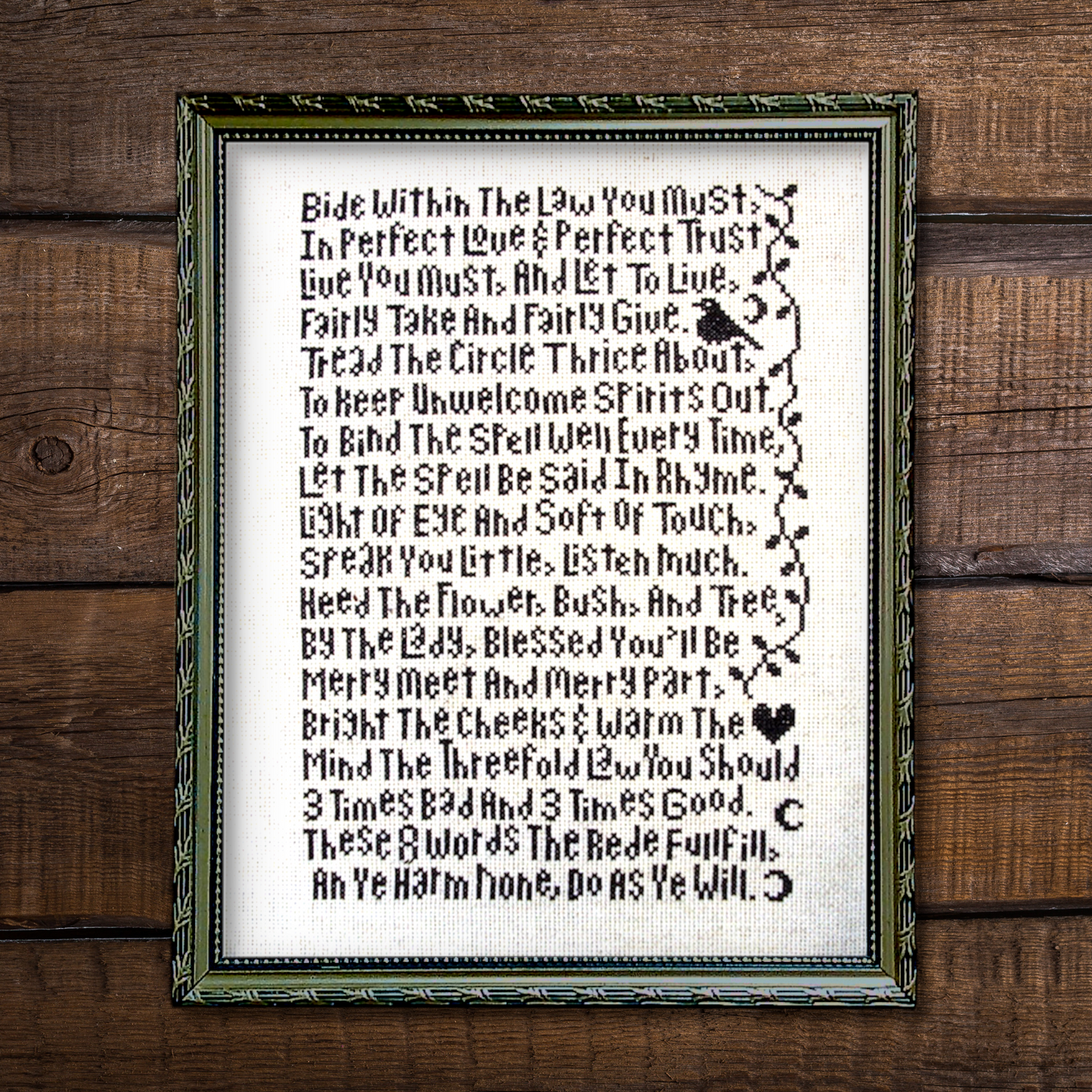 Rede Sampler Cross Stitch Pattern