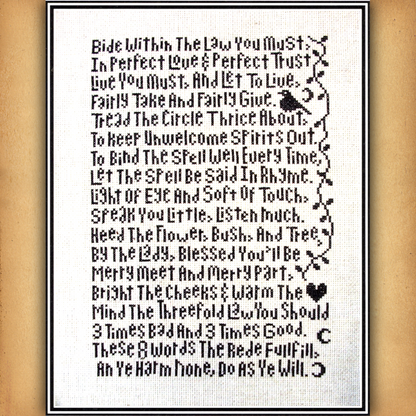 Rede Sampler Cross Stitch Pattern