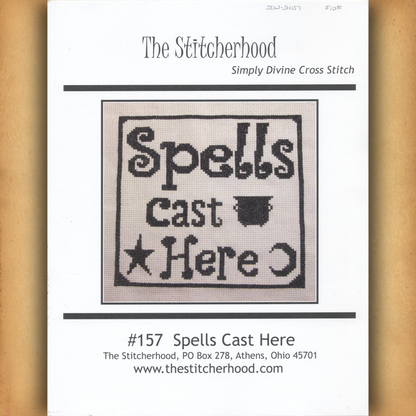 "Spells Cast Here" Cross Stitch Pattern