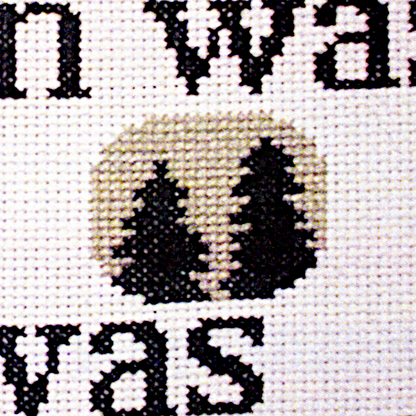 The Moon Was Full Cross Stitch Pattern