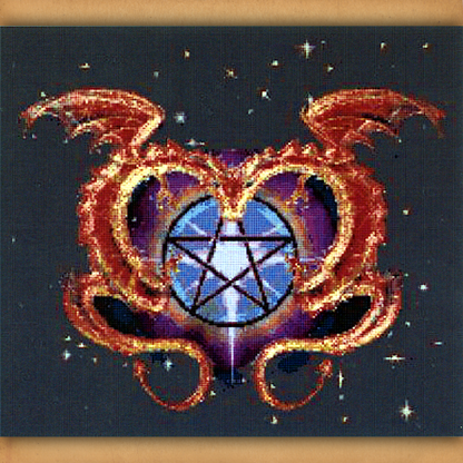 Dragon Love Cross Stitch Pattern