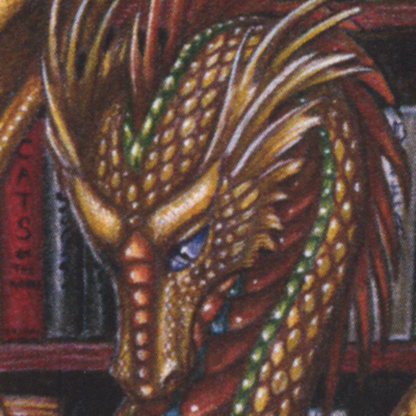 Book Wyrm Cross Stitch Pattern